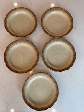 Mikasa Whole Wheat Vintage Stoneware Plates – Set of 5 | MCM Farmhouse